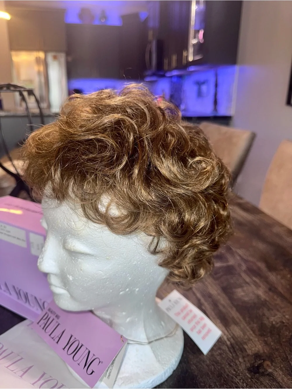 NWT Paula Young Short Women's Wig in Gorgeous browns- Easy wear Natural Texture